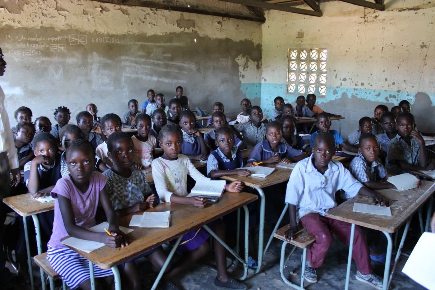A full classroom of learners at their desks